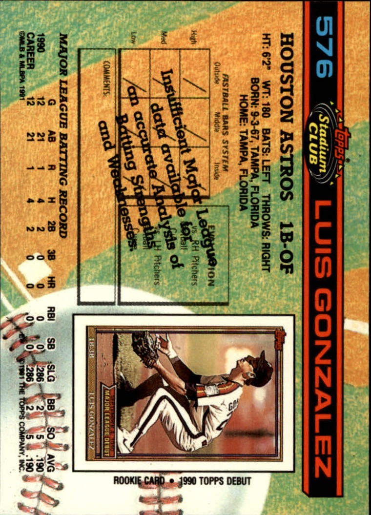 thumbnail 353  - A1126- 1991 Stadium Club BB Cards 401-600 +Rookies -You Pick- 10+ FREE US SHIP