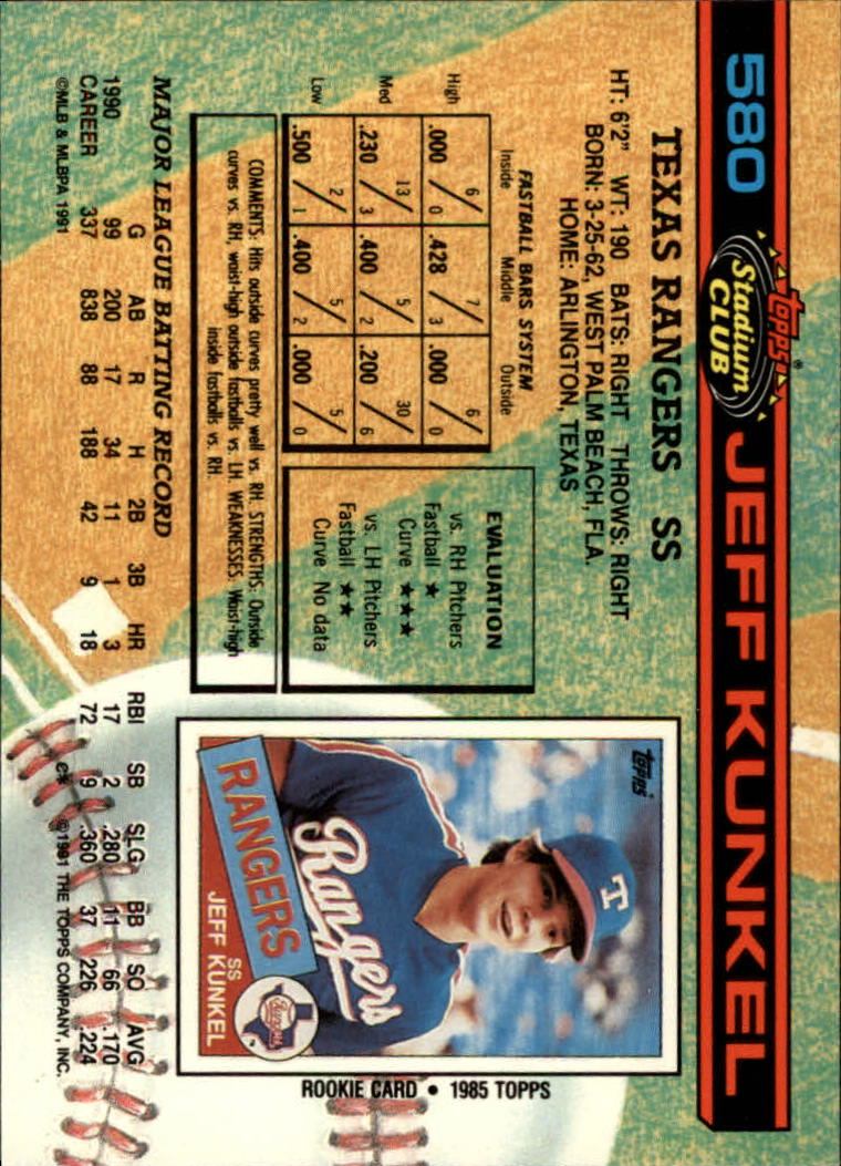 thumbnail 159  - 1991 Stadium Club Baseball Card Pick 501-600