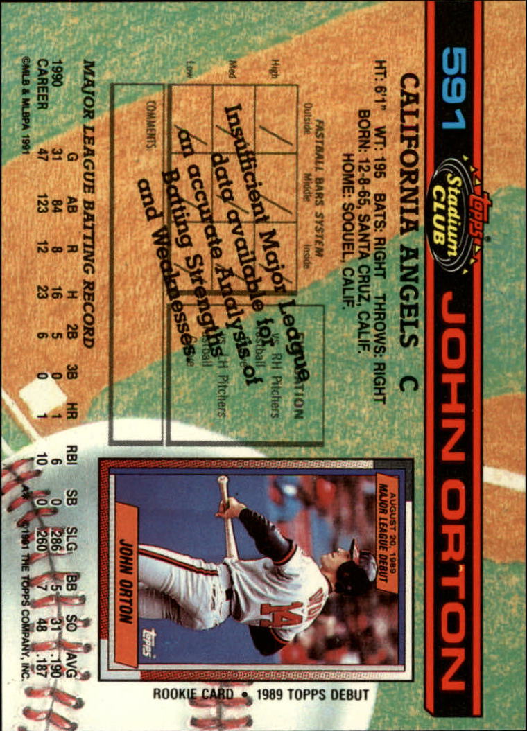 A1126- 1991 Stadium Club BB Cards 401-600 +Rookies -You Pick- 10+ FREE US SHIP - Picture 383 of 401