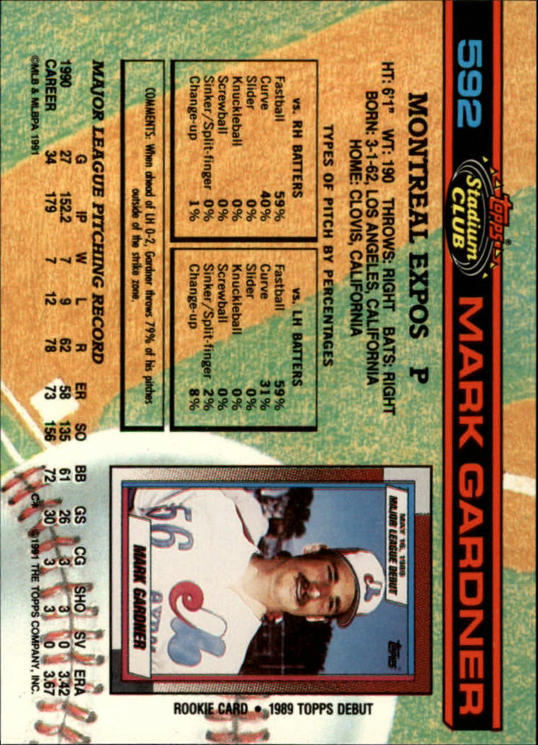 A1126- 1991 Stadium Club BB Cards 401-600 +Rookies -You Pick- 10+ FREE US SHIP - Picture 385 of 401