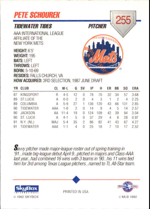 B0451- 1992 SkyBox AAA Baseball Card #s 200-310 -You Pick- 15+ FREE US SHIP - Picture 105 of 209