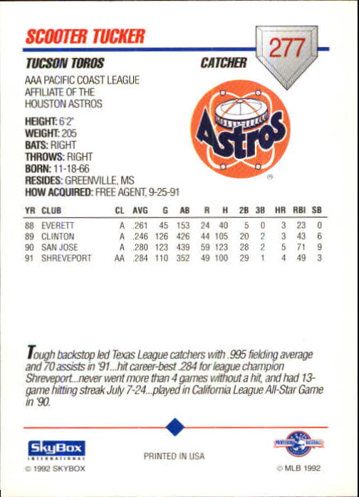 B0451- 1992 SkyBox AAA Baseball Card #s 200-310 -You Pick- 15+ FREE US SHIP - Picture 149 of 209