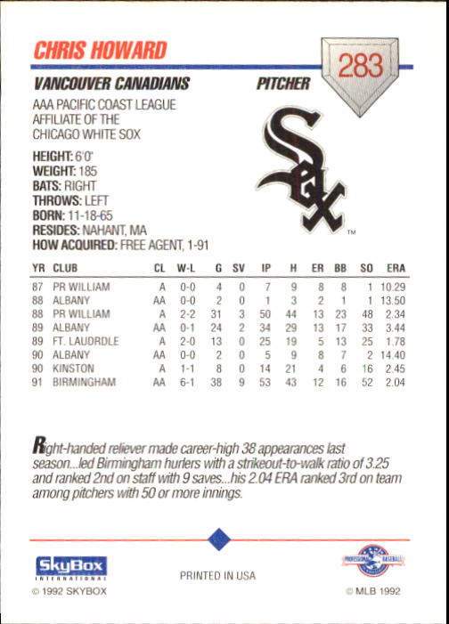 B0451- 1992 SkyBox AAA Baseball Card #s 200-310 -You Pick- 15+ FREE US SHIP - Picture 161 of 209