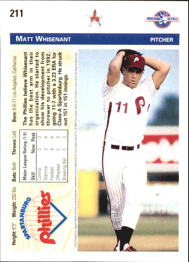 B1849- 1992 Upper Deck Minors BB Card #s 201-330+ -You Pick- 15+ FREE US SHIP