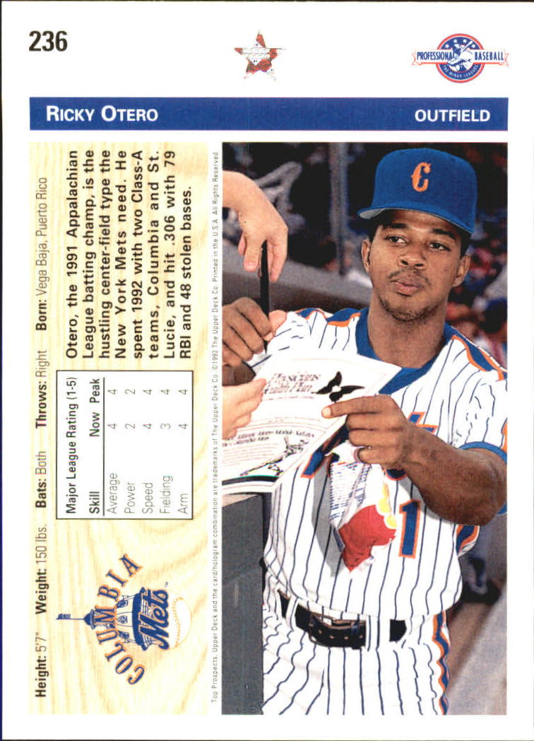 B1849- 1992 Upper Deck Minors BB Card #s 201-330+ -You Pick- 15+ FREE US SHIP