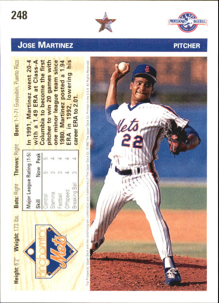 B1849- 1992 Upper Deck Minors BB Card #s 201-330+ -You Pick- 15+ FREE US SHIP