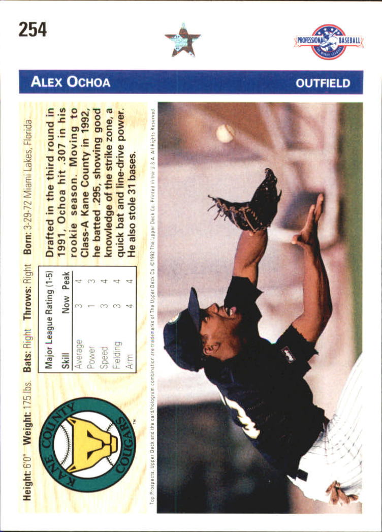 B1849- 1992 Upper Deck Minors BB Card #s 201-330+ -You Pick- 15+ FREE US SHIP