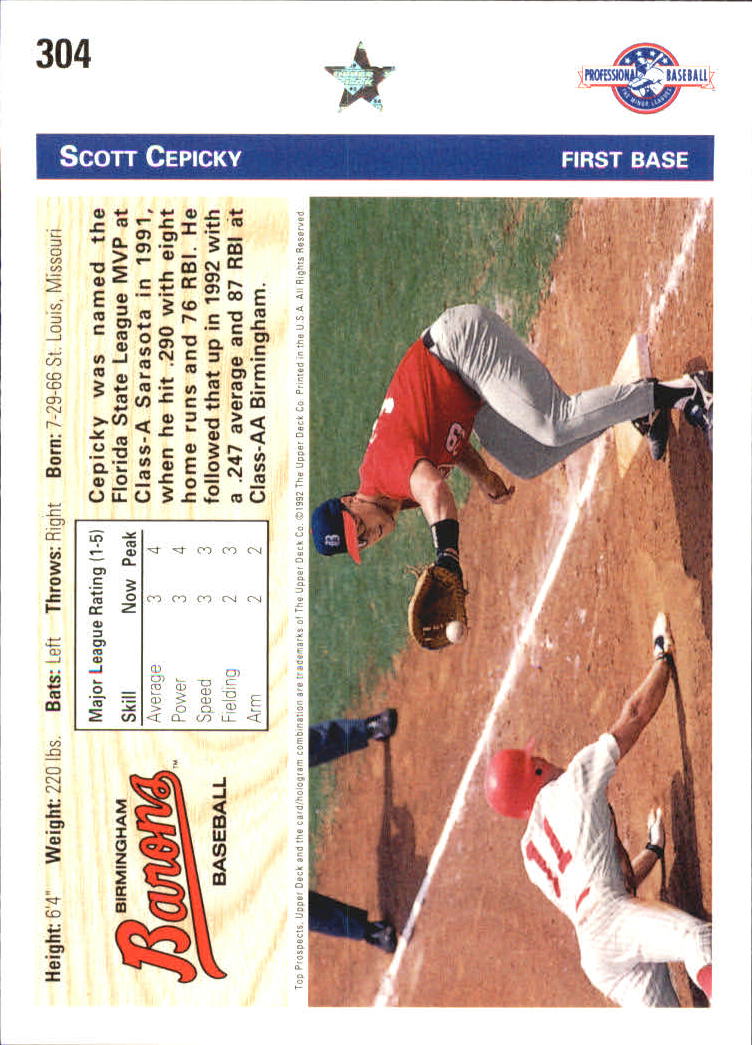 B1849- 1992 Upper Deck Minors BB Card #s 201-330+ -You Pick- 15+ FREE US SHIP