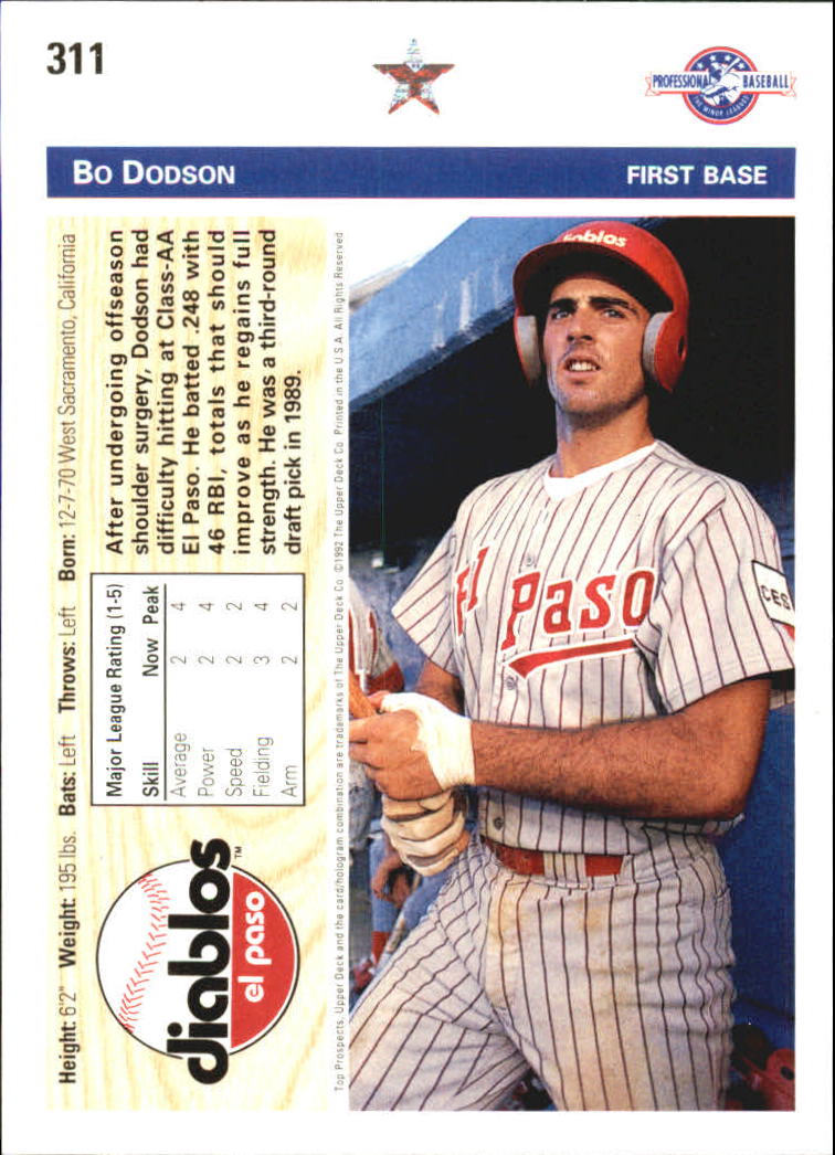 B1849- 1992 Upper Deck Minors BB Card #s 201-330+ -You Pick- 15+ FREE US SHIP