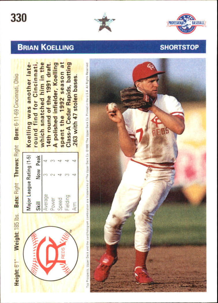 B1849- 1992 Upper Deck Minors BB Card #s 201-330+ -You Pick- 15+ FREE US SHIP