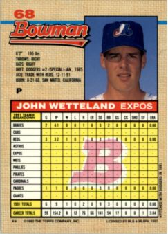thumbnail 8  - A6548- 1992 Bowman Baseball Cards 1-263 +Rookies -You Pick- 10+ FREE US SHIP