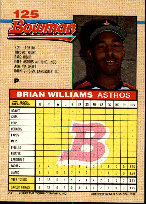 thumbnail 85  - A6548- 1992 Bowman Baseball Cards 1-263 +Rookies -You Pick- 10+ FREE US SHIP