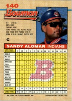 thumbnail 107  - A6548- 1992 Bowman Baseball Cards 1-263 +Rookies -You Pick- 10+ FREE US SHIP
