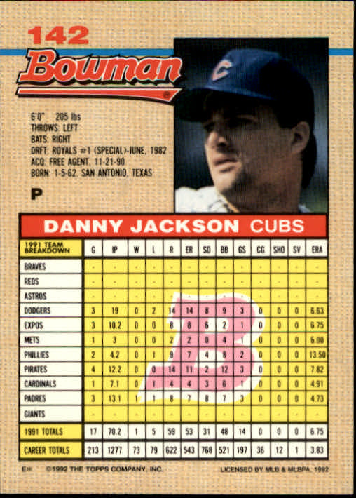 thumbnail 111  - A6548- 1992 Bowman Baseball Cards 1-263 +Rookies -You Pick- 10+ FREE US SHIP