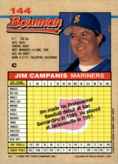 thumbnail 113  - A6548- 1992 Bowman Baseball Cards 1-263 +Rookies -You Pick- 10+ FREE US SHIP