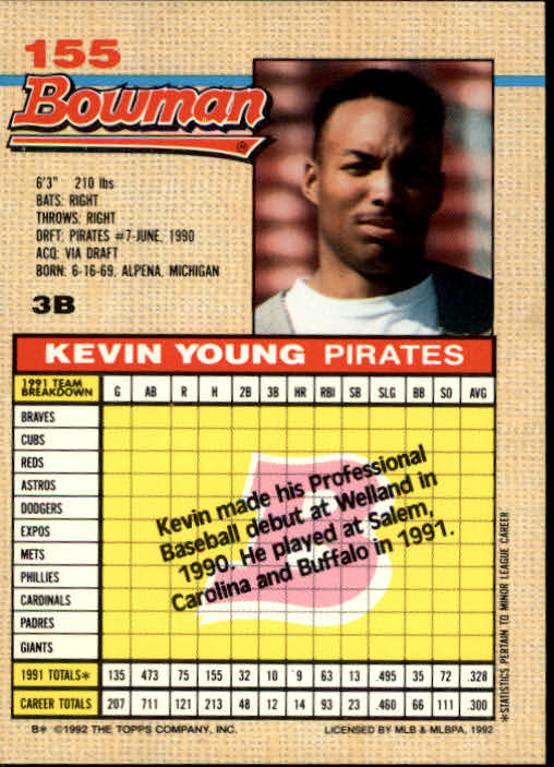 thumbnail 445  - A6548- 1992 Bowman Baseball Cards 1-263 +Rookies -You Pick- 10+ FREE US SHIP