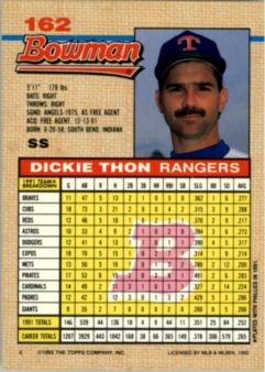 thumbnail 136  - A6548- 1992 Bowman Baseball Cards 1-263 +Rookies -You Pick- 10+ FREE US SHIP
