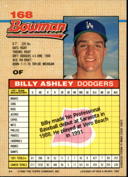 thumbnail 146  - A6548- 1992 Bowman Baseball Cards 1-263 +Rookies -You Pick- 10+ FREE US SHIP