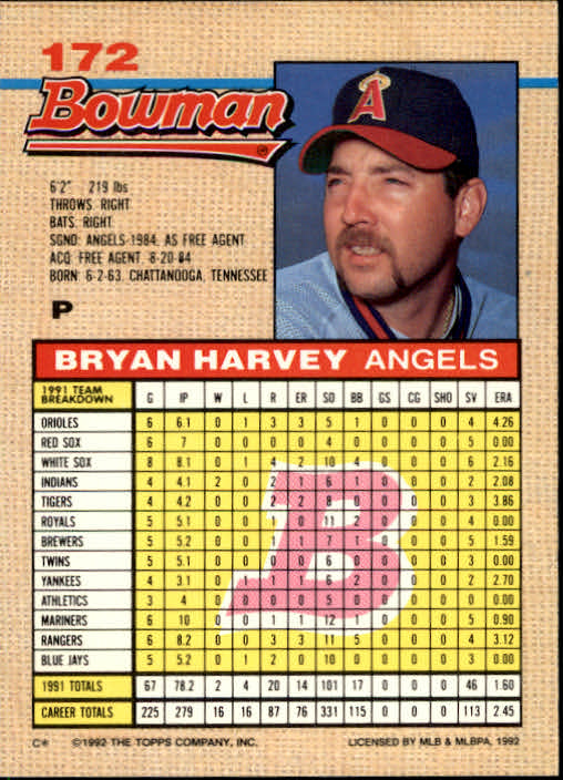 thumbnail 154  - A6548- 1992 Bowman Baseball Cards 1-263 +Rookies -You Pick- 10+ FREE US SHIP