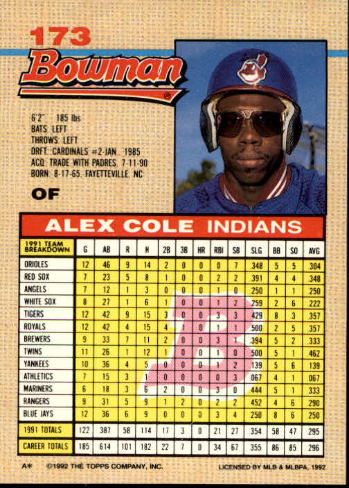 thumbnail 156  - A6548- 1992 Bowman Baseball Cards 1-263 +Rookies -You Pick- 10+ FREE US SHIP