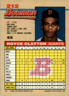 thumbnail 216  - A6548- 1992 Bowman Baseball Cards 1-263 +Rookies -You Pick- 10+ FREE US SHIP