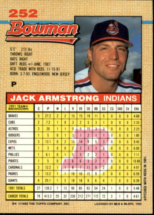 thumbnail 286  - A6548- 1992 Bowman Baseball Cards 1-263 +Rookies -You Pick- 10+ FREE US SHIP