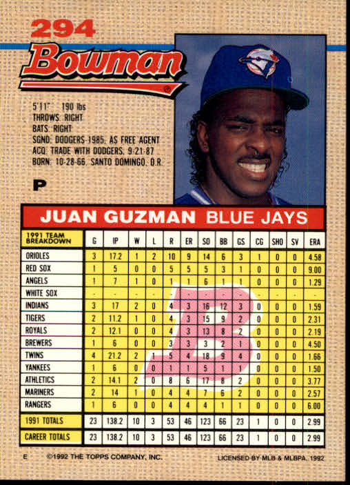 A6548- 1992 Bowman Baseball Cards 264-534 +Rookies -You Pick- 15+ FREE US SHIP - Picture 44 of 374
