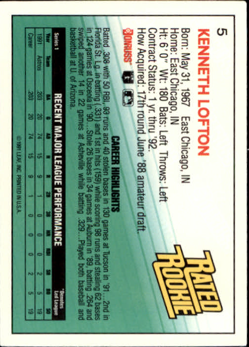 thumbnail 11 - A9587- 1992 Donruss Baseball Cards 1-250 +Rookies -You Pick- 10+ FREE US SHIP