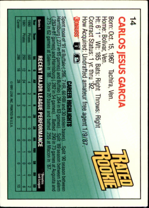 thumbnail 25 - 1992 Donruss Baseball (Pick Card From List)