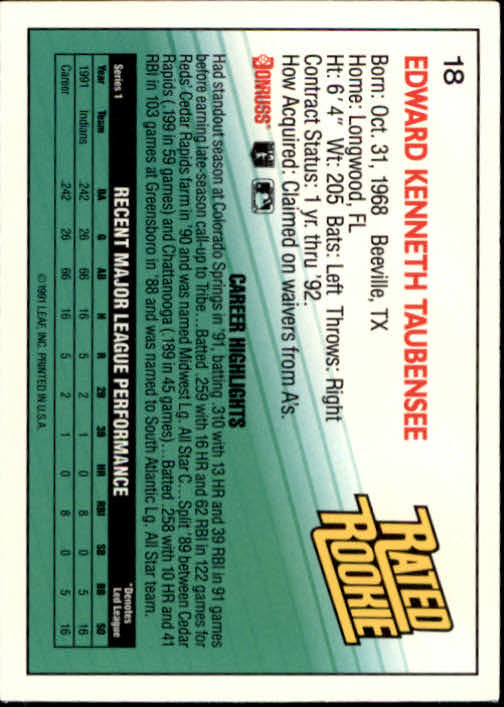 thumbnail 37 - A9587- 1992 Donruss Baseball Cards 1-250 +Rookies -You Pick- 10+ FREE US SHIP