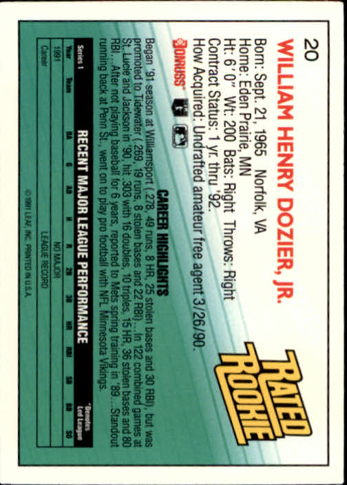 thumbnail 41 - A9587- 1992 Donruss Baseball Cards 1-250 +Rookies -You Pick- 10+ FREE US SHIP