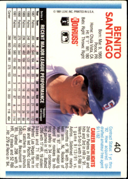 thumbnail 79 - A9587- 1992 Donruss Baseball Cards 1-250 +Rookies -You Pick- 10+ FREE US SHIP