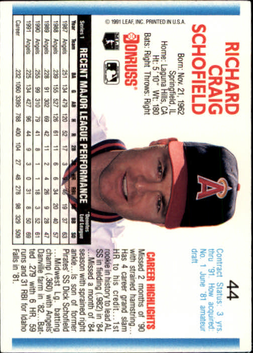 thumbnail 87 - A9587- 1992 Donruss Baseball Cards 1-250 +Rookies -You Pick- 10+ FREE US SHIP