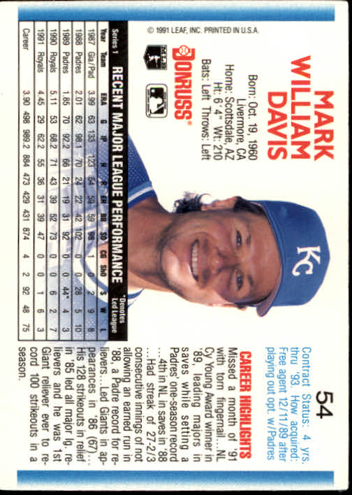 thumbnail 107 - A9587- 1992 Donruss Baseball Cards 1-250 +Rookies -You Pick- 10+ FREE US SHIP