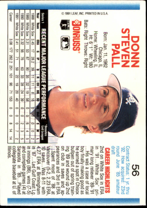 thumbnail 111 - A9587- 1992 Donruss Baseball Cards 1-250 +Rookies -You Pick- 10+ FREE US SHIP