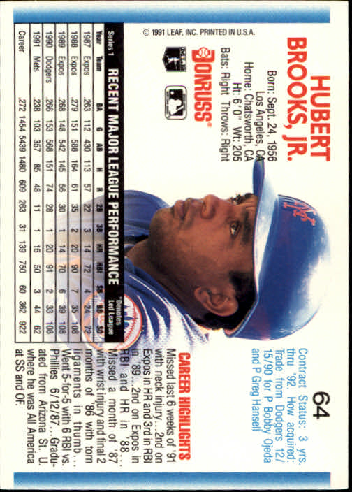 thumbnail 121 - 1992 Donruss Baseball (Pick Card From List)