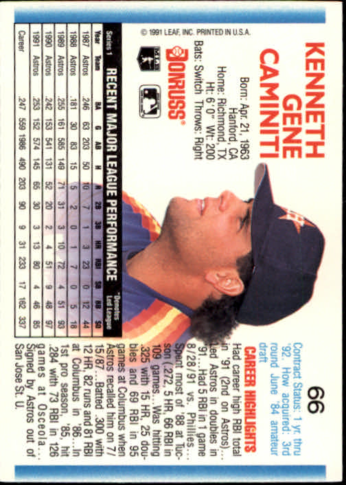 thumbnail 125 - 1992 Donruss Baseball (Pick Card From List)