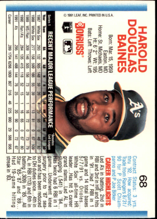 thumbnail 135 - A9587- 1992 Donruss Baseball Cards 1-250 +Rookies -You Pick- 10+ FREE US SHIP