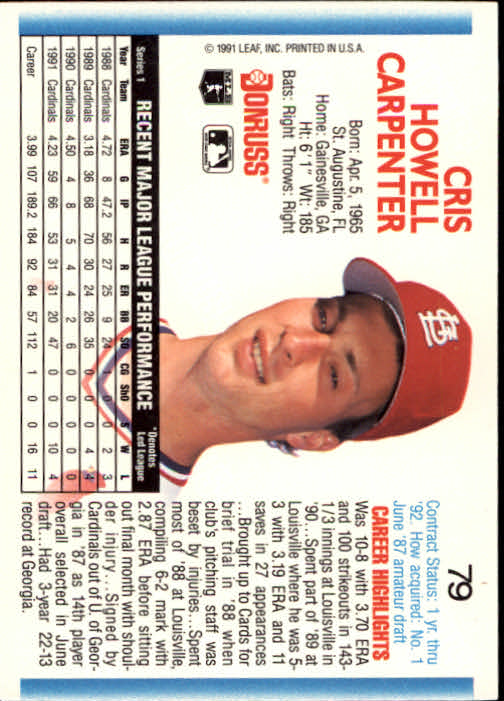 thumbnail 151 - 1992 Donruss Baseball (Pick Card From List)