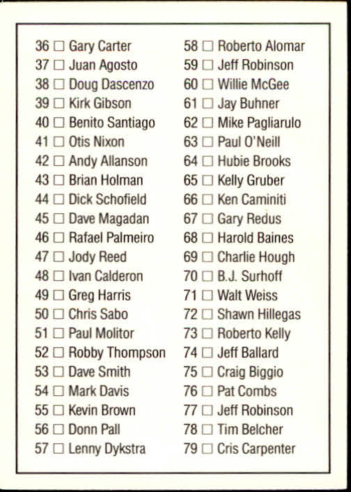 thumbnail 159 - A9587- 1992 Donruss Baseball Cards 1-250 +Rookies -You Pick- 10+ FREE US SHIP