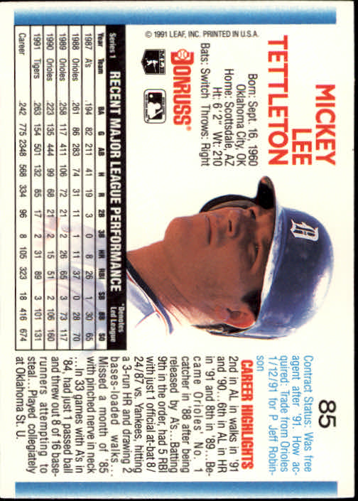 thumbnail 169 - A9587- 1992 Donruss Baseball Cards 1-250 +Rookies -You Pick- 10+ FREE US SHIP