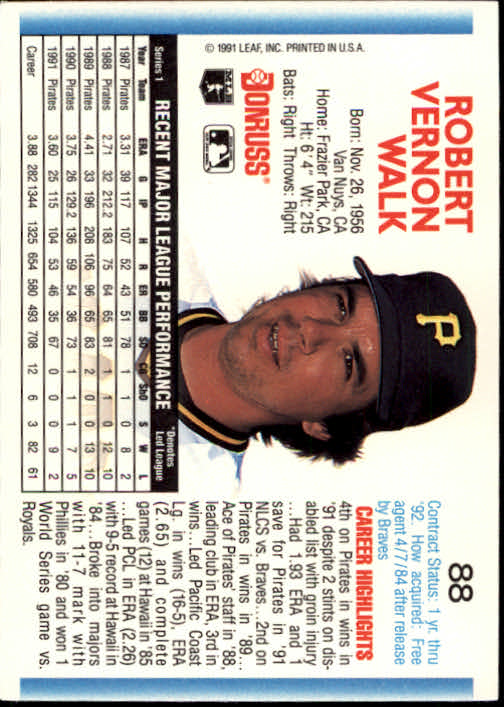 thumbnail 175 - A9587- 1992 Donruss Baseball Cards 1-250 +Rookies -You Pick- 10+ FREE US SHIP