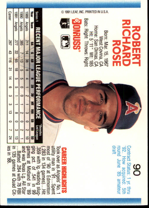 thumbnail 179 - A9587- 1992 Donruss Baseball Cards 1-250 +Rookies -You Pick- 10+ FREE US SHIP
