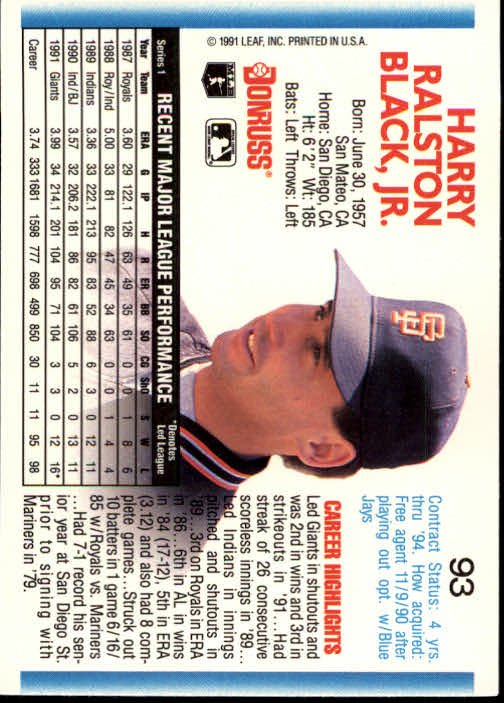 thumbnail 179 - 1992 Donruss Baseball (Pick Card From List)