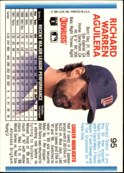 thumbnail 189 - A9587- 1992 Donruss Baseball Cards 1-250 +Rookies -You Pick- 10+ FREE US SHIP