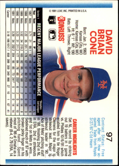 thumbnail 187 - 1992 Donruss Baseball (Pick Card From List)