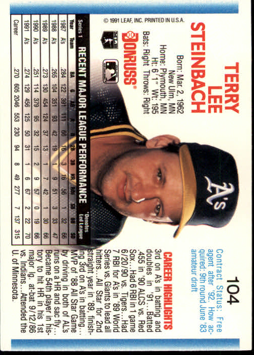 thumbnail 207 - A9587- 1992 Donruss Baseball Cards 1-250 +Rookies -You Pick- 10+ FREE US SHIP
