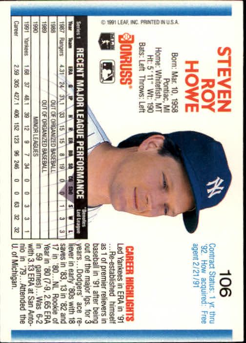 thumbnail 211 - A9587- 1992 Donruss Baseball Cards 1-250 +Rookies -You Pick- 10+ FREE US SHIP