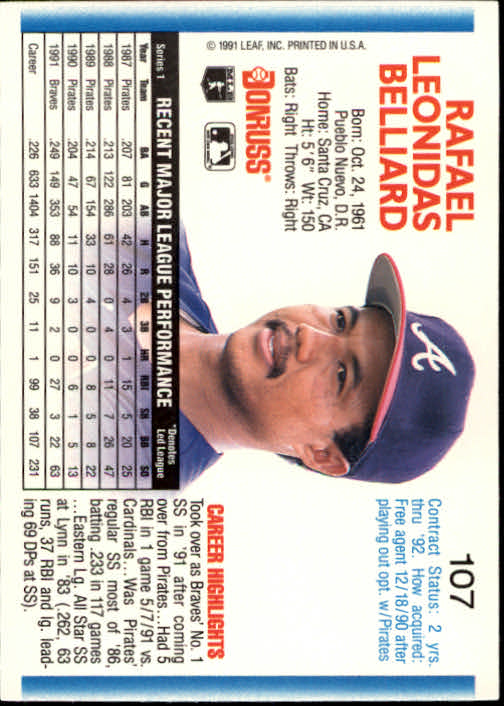 thumbnail 205 - 1992 Donruss Baseball (Pick Card From List)
