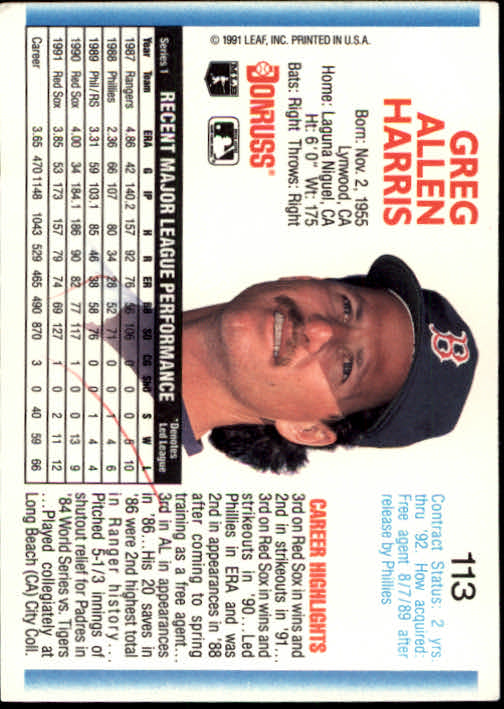 thumbnail 225 - A9587- 1992 Donruss Baseball Cards 1-250 +Rookies -You Pick- 10+ FREE US SHIP